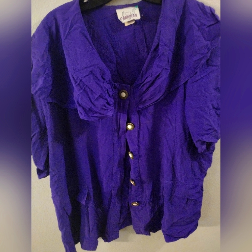 Vintage 80s Charming Silk Size 2x